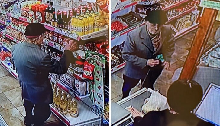 Възрастен мъж, крадящ храна в магазин, предизвика вълна от съпричастност